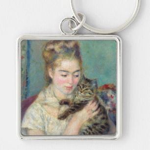 Chaveiro Pierre-Auguste Renoir - Mulher com gato