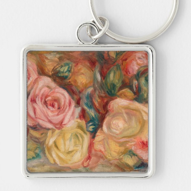 Chaveiro Pierre-Auguste Renoir - Rosas (Frente)