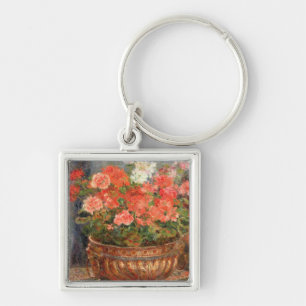 Chaveiro Pierre gerânio de Renoir um   em uma bacia de