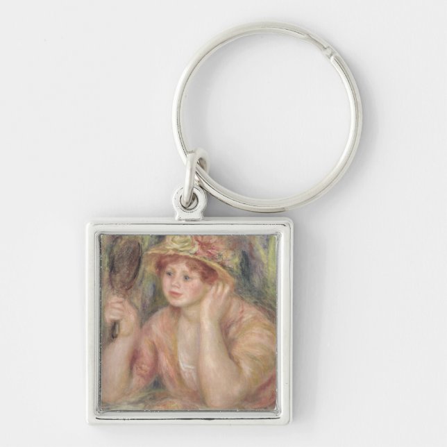 Chaveiro Pierre uma mulher de Renoir | com um espelho (Frente)