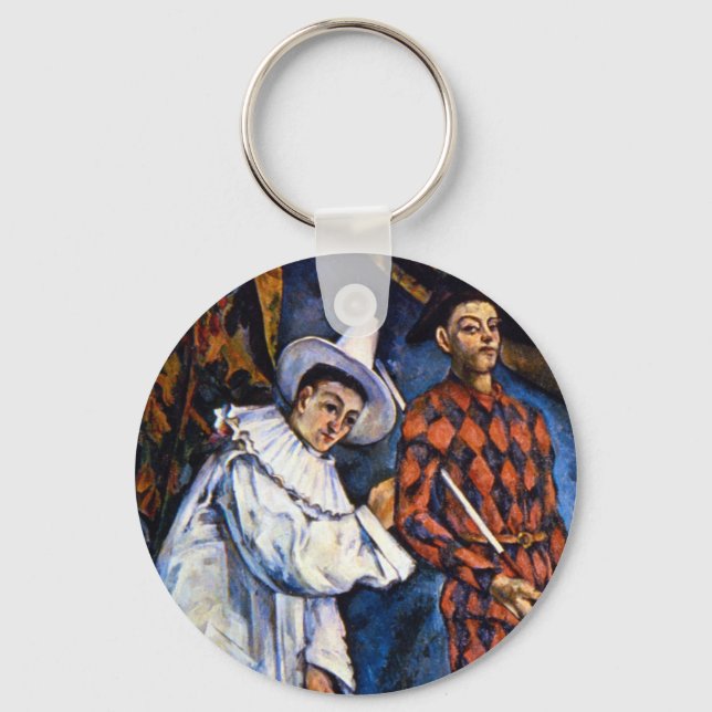 Chaveiro Pierrot e Arlequim, Mardi Gras de Paul Cezanne (Frente)