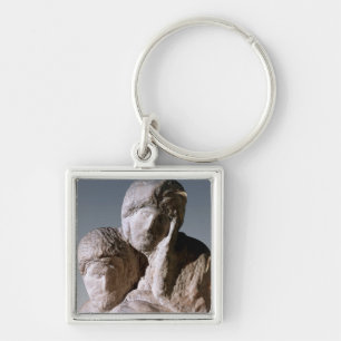 Chaveiro Pieta de Rondanini, detalhe das cabeças do cristo