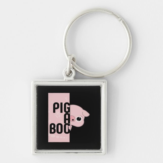 Chaveiro Pig A Boo (Frente)