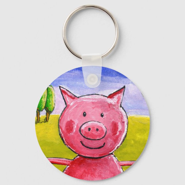 Chaveiro Pig Feliz (Frente)