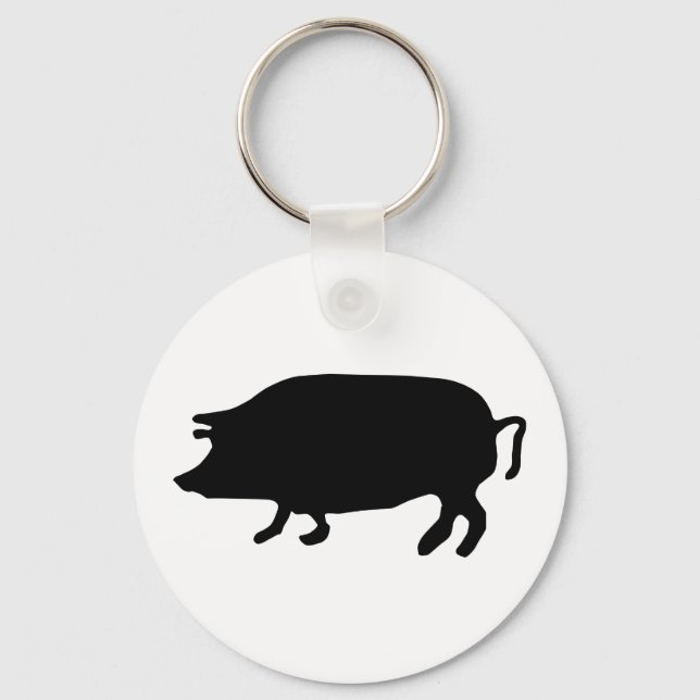 Chaveiro Pig Silhouette (Frente)