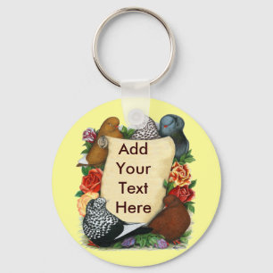 Chaveiro Pigeon Scroll