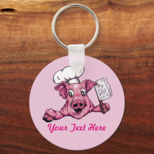 Chaveiro Piggy O Cartoon Hamicidal Maniac Pig Chef Art