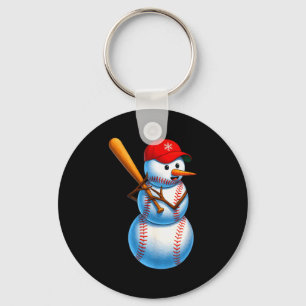 Chaveiro Pijama de Natal Alegre Homem de Neve de Beisebol H