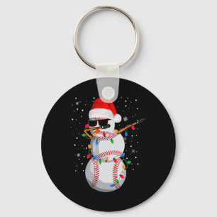 Chaveiro Pijamas de Natal engraçadas com boné de Papai Noel