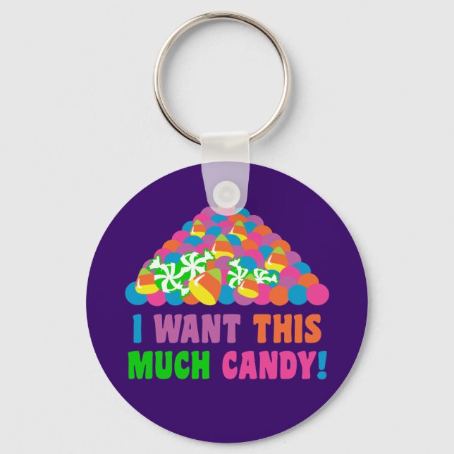 Chaveiro Pilha de Halloween Candy (Frente)