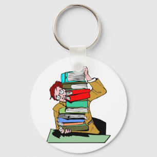 Chaveiro Pilha De Livros Escolares
