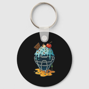 Chaveiro Pilha de Sorvete de máscara de baseball Doses de  