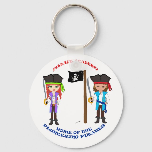 Chaveiro Pillage Academy Capt Thaddeus & Mad Morgan (Frente)