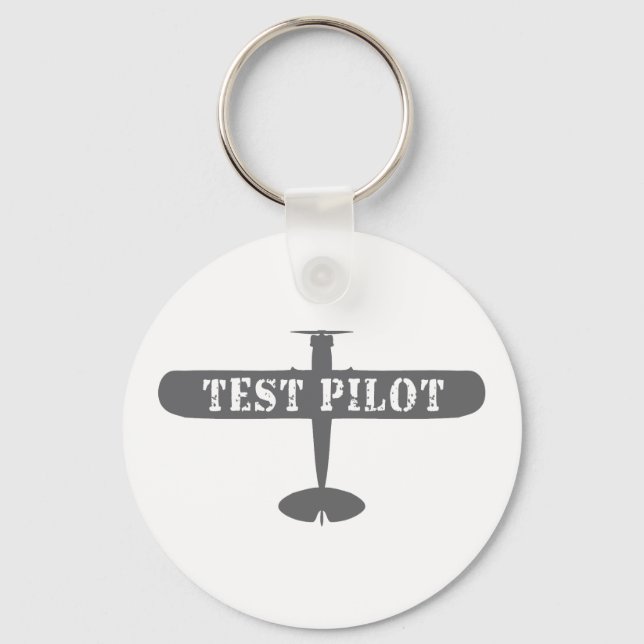 Chaveiro Piloto de avião e de teste (Frente)