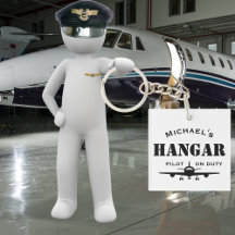 Piloto de avião Hangar em Presente Personalizado