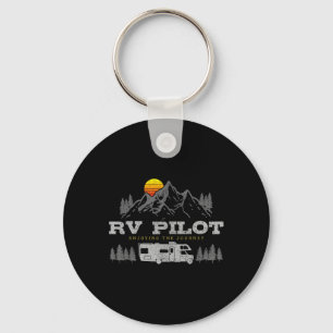 Chaveiro Pilotos de Motorhome Acampamento Vintage Montanha