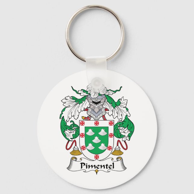 Chaveiro Pimentel Family Crest (Frente)
