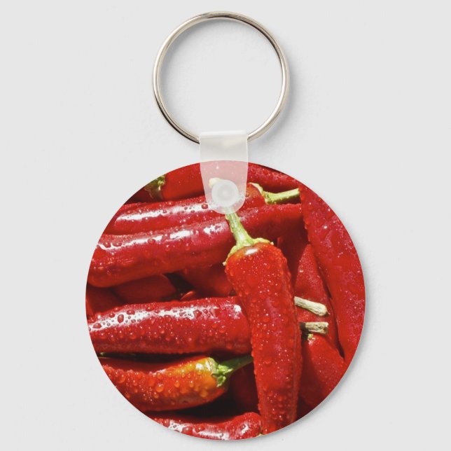 Chaveiro Pimentos picantes vermelhos (Frente)