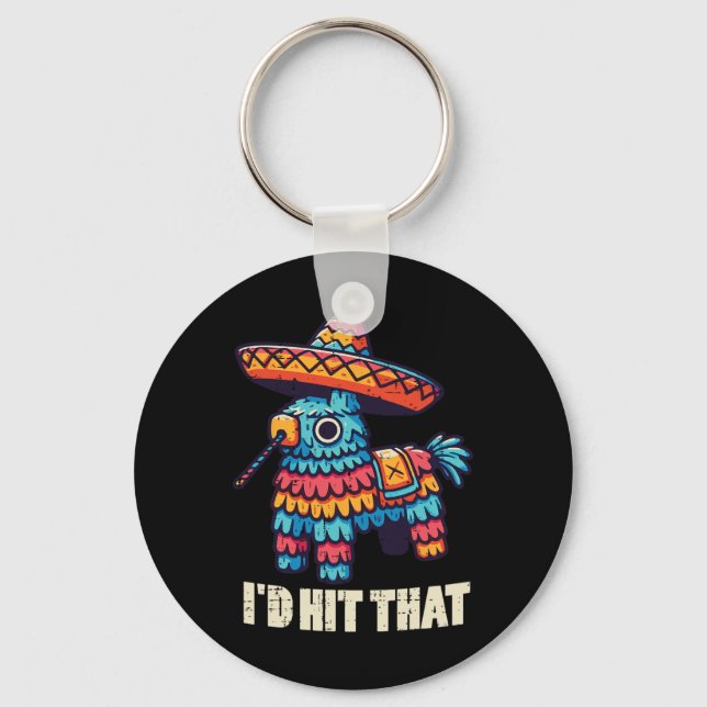 Chaveiro Pinata Mexicana Id Atingiu Aquele Engraçado Cinco  (Frente)