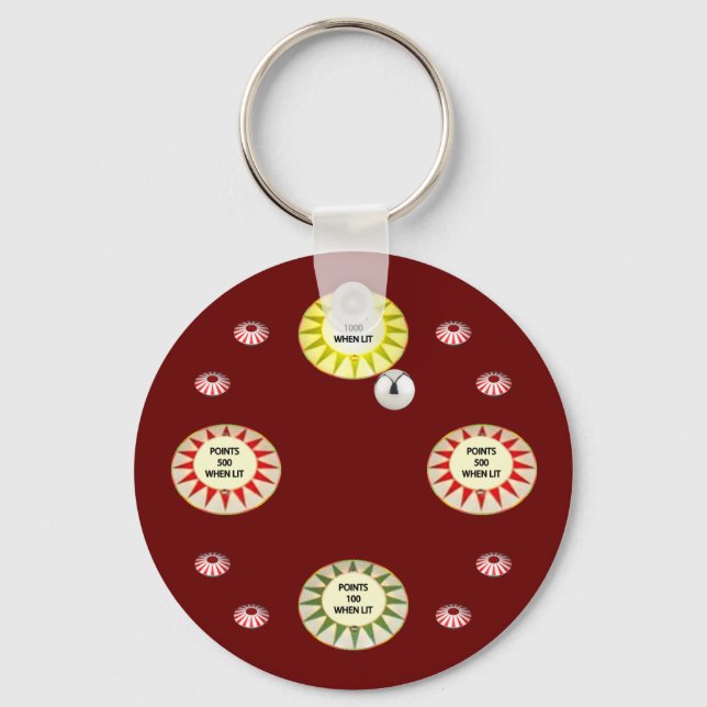 Chaveiro Pinball de 1000 Pontos (Frente)