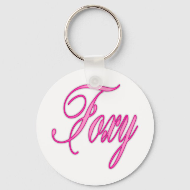 Chaveiro Pincel de Ar Rosa Foxy (Frente)
