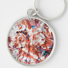 Chaveiro Pincel vermelho abstrato arte digital moderna