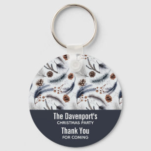 Chaveiro Pine Cones & Pine Agulha Padrão de Natal