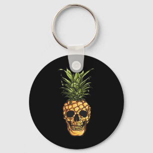 Chaveiro Pineapple Skull Hawaii Aloha praia Gótico Havaiano