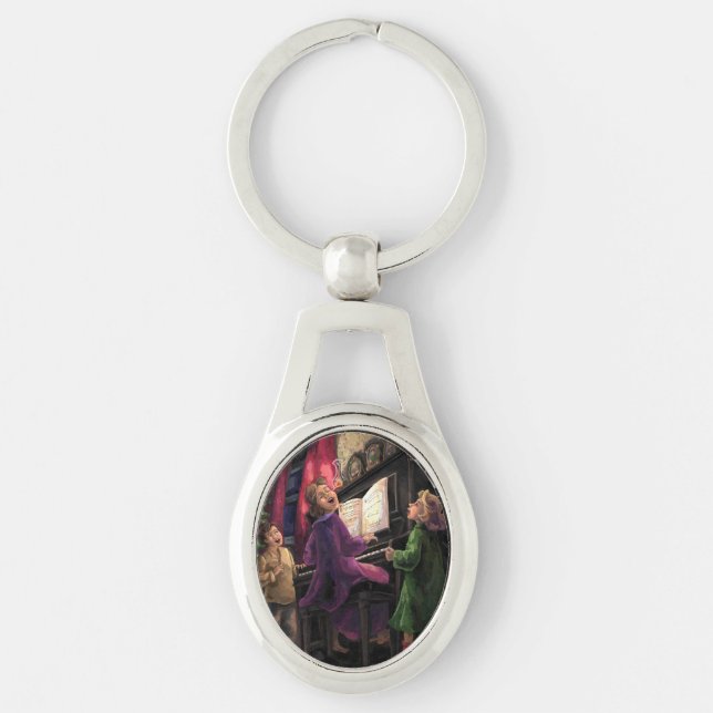 Chaveiro Ping de Natal junto (Frente)