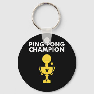 Chaveiro Ping Pong Champion para campeões de Tênis Mesa