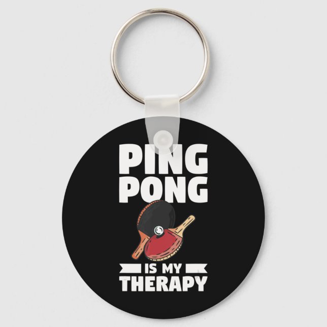 Chaveiro Ping Pong É A Minha Tênis De Mesa De Terapia (Frente)