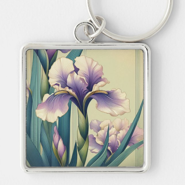 Chaveiro Pingente Art Deco Iris (Frente)