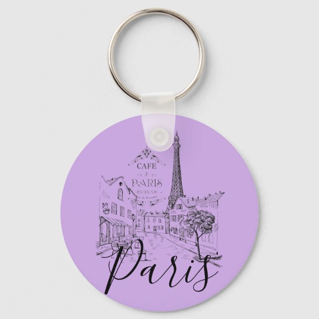 Chaveiro Pingente Cafe Paris (Frente)