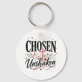 Chaveiro Pingente Chosen & Unshaken