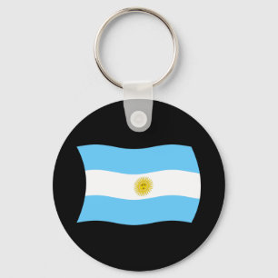 Chaveiro Pingente com a Bandeira da Argentina