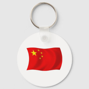 Chaveiro Pingente com a Bandeira da China