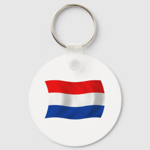 Chaveiro Pingente com a Bandeira da Holanda