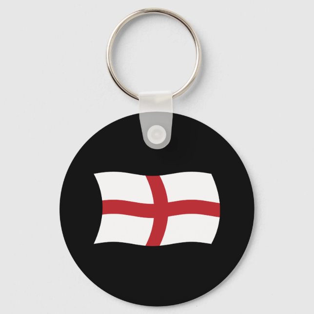 Chaveiro Pingente com a Bandeira da Inglaterra (Frente)