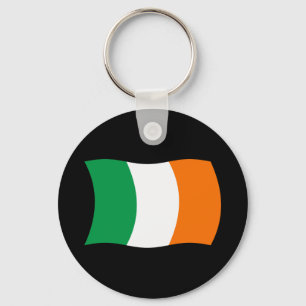 Chaveiro Pingente com a Bandeira da Irlanda