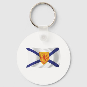 Chaveiro Pingente com a Bandeira da Nova Escócia