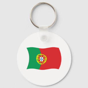 Chaveiro Pingente com a Bandeira de Portugal
