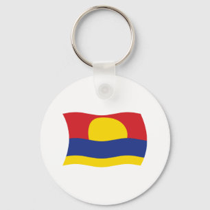 Chaveiro Pingente com a Bandeira do Atol Palmyra