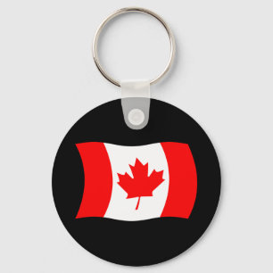 Chaveiro Pingente com a Bandeira do Canadá