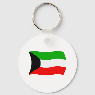 Chaveiro Pingente com a Bandeira do Kuwait