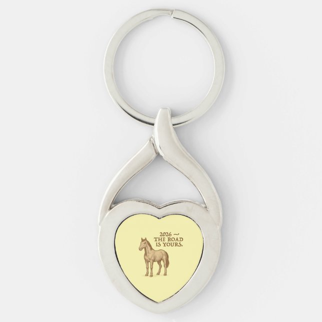 Chaveiro Pingente com cavalo (Frente)