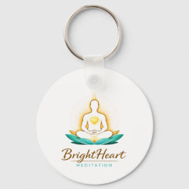 Chaveiro Pingente com Logo da Meditação Brightheart