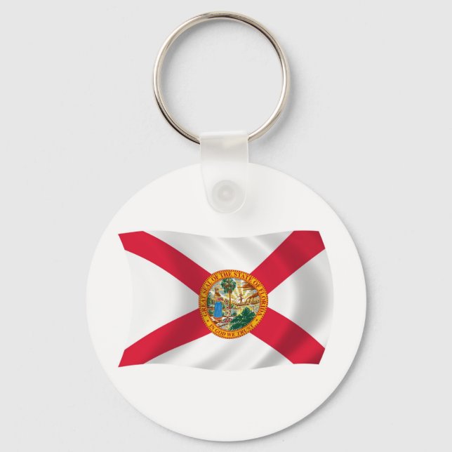 Chaveiro Pingente da Bandeira da Flórida (Frente)