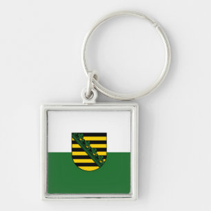Chaveiro Pingente da Bandeira da Saxônia