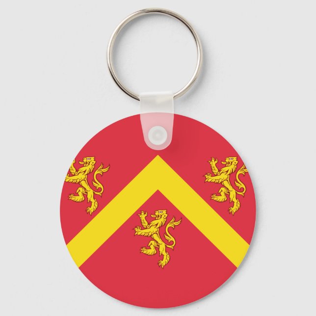 Chaveiro Pingente da Bandeira de Anglesey (Frente)
