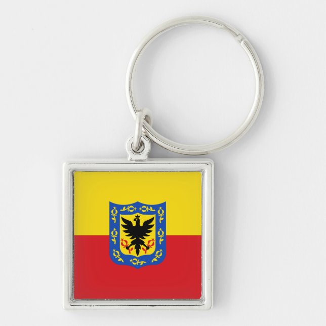 Chaveiro Pingente da Bandeira de Bogotá, Colômbia (Frente)